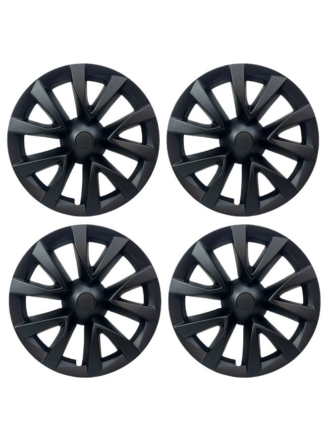 HPS 18-Inch Wheel Covers for Tesla Model 3 – Matte Black/Grey | Modern Aero Style | ABS Material – Set of 4 - Image 3
