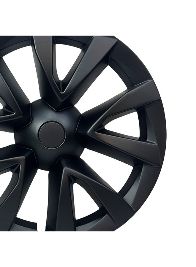 HPS 18-Inch Wheel Covers for Tesla Model 3 – Matte Black/Grey | Modern Aero Style | ABS Material – Set of 4 - Image 2