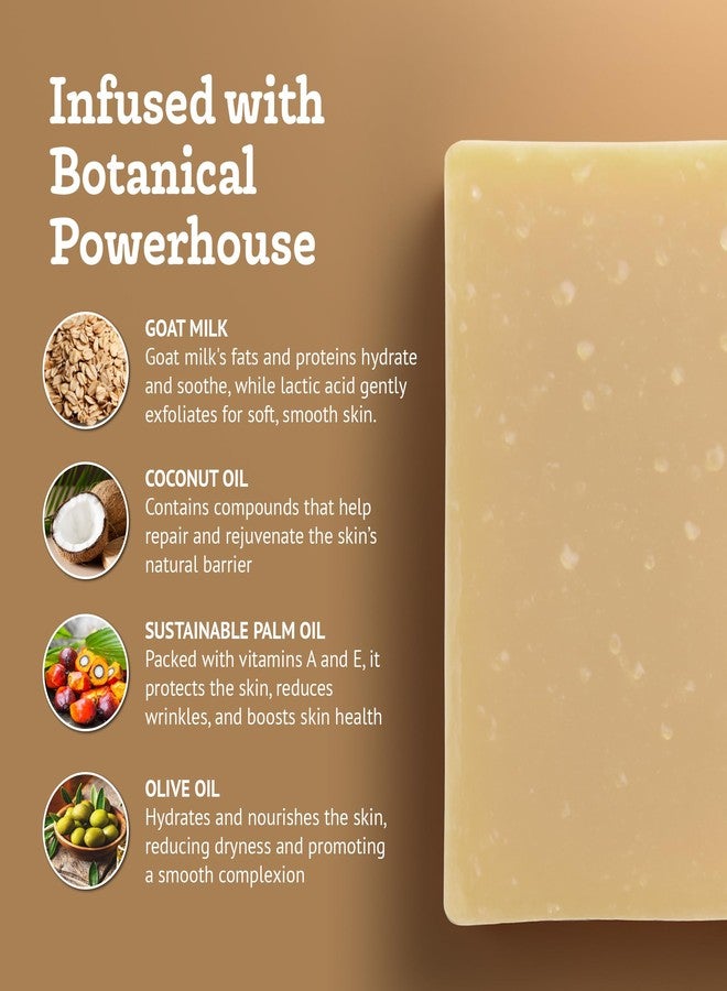 Southern Natural Goat Milk Soap Bar - Oatmeal Milk & Honey 3 Pack - For Dry Sensitive Skin. Natural, Handmade Soap For Men, Women, Kids, Face & Body - Image 3