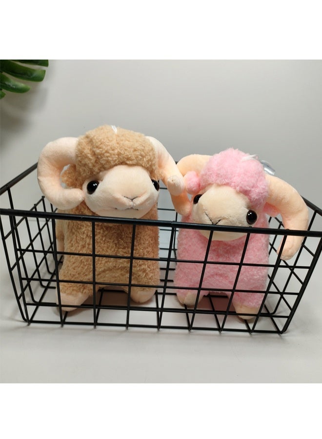 4 قطعة لطيف الغنم بلش لعبة مجموعة - الحيوانات المحشوة الناعمة مع الصوف الناعم، 6-10in الأحجام والوجوه المطرزة - للأطفال في الأعمار 1+، ديكور الحضانة، لعب الحضانة وهدايا موضوع المزرعة - Image 3