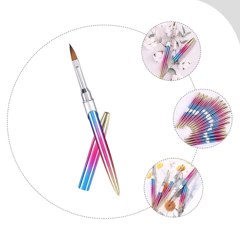 ULTECHNOVO Nail Art Brush Set 3pcs Salon Nail Pen Painting Brush for Manicure Gradient Liner for Professional and Home Use - Image 3