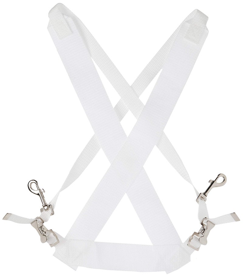 Ludwig LF350W White Parade Marching Bass Drum Sling | Marching Band Straps | for Band Practice, Concerts and Musical Events - Image 2