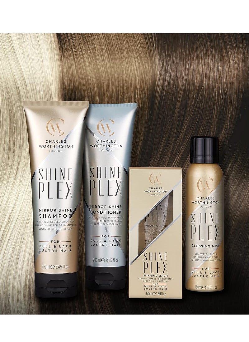 CHARLES WORTHINGTON Shine Plex Mirror Shine Shampoo for Dull Hair Nourishing Shampoo for Frizzy Hair Salon Shampoo to Boost Shine 250 ml  - Image 5