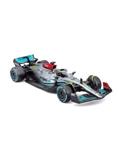 Bburago Bburago 1/43 Mercedes-AMG Petronas F1 W13 (2022) w/Helmet - Authentic Design with Movable Steering & Suspension  - Image 1
