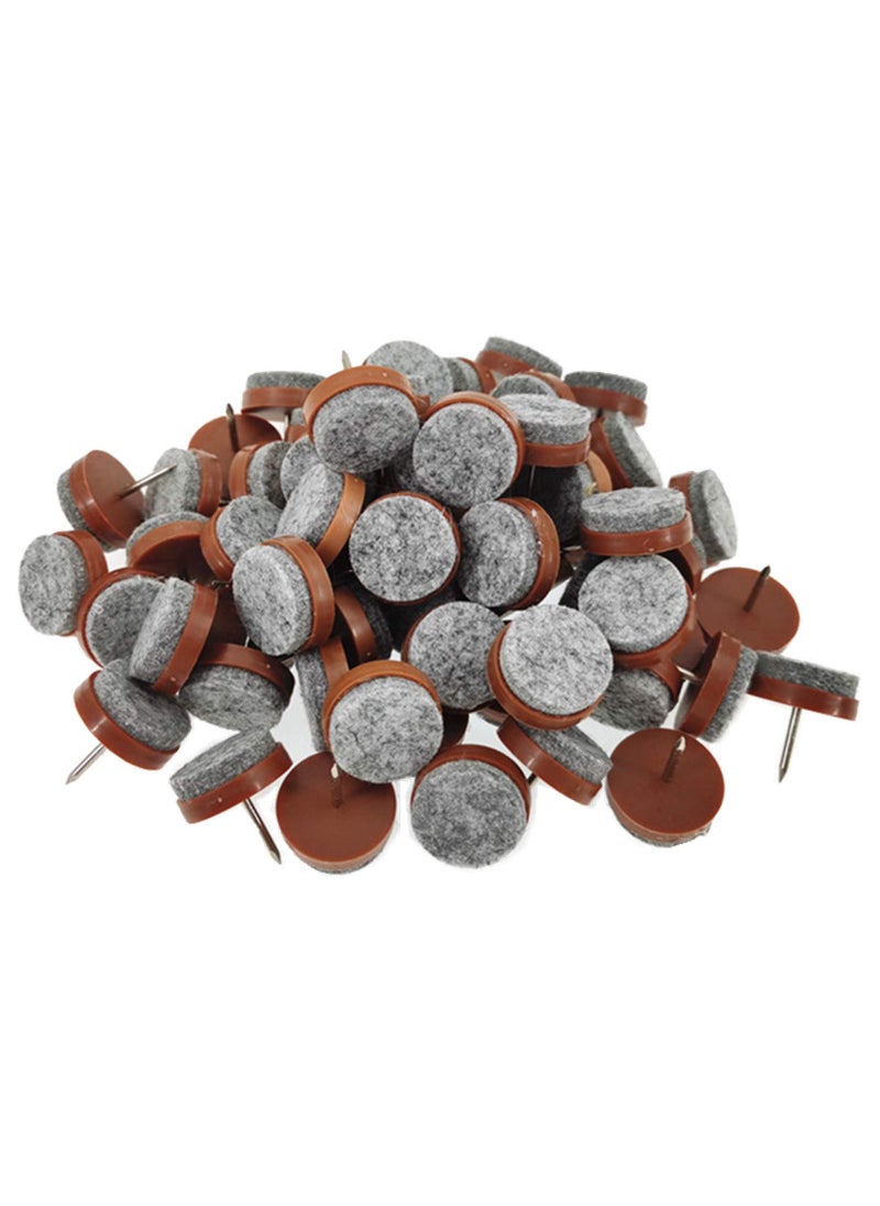 ALIMITOPIA ALIMITOPIA 40pcs Furniture Felt Pad Heavy Duty Nailon Chiar Slider Glide Pad Floor Protector for Wooden Furniture Chair Tables Leg Feet28mm or 11Brown 