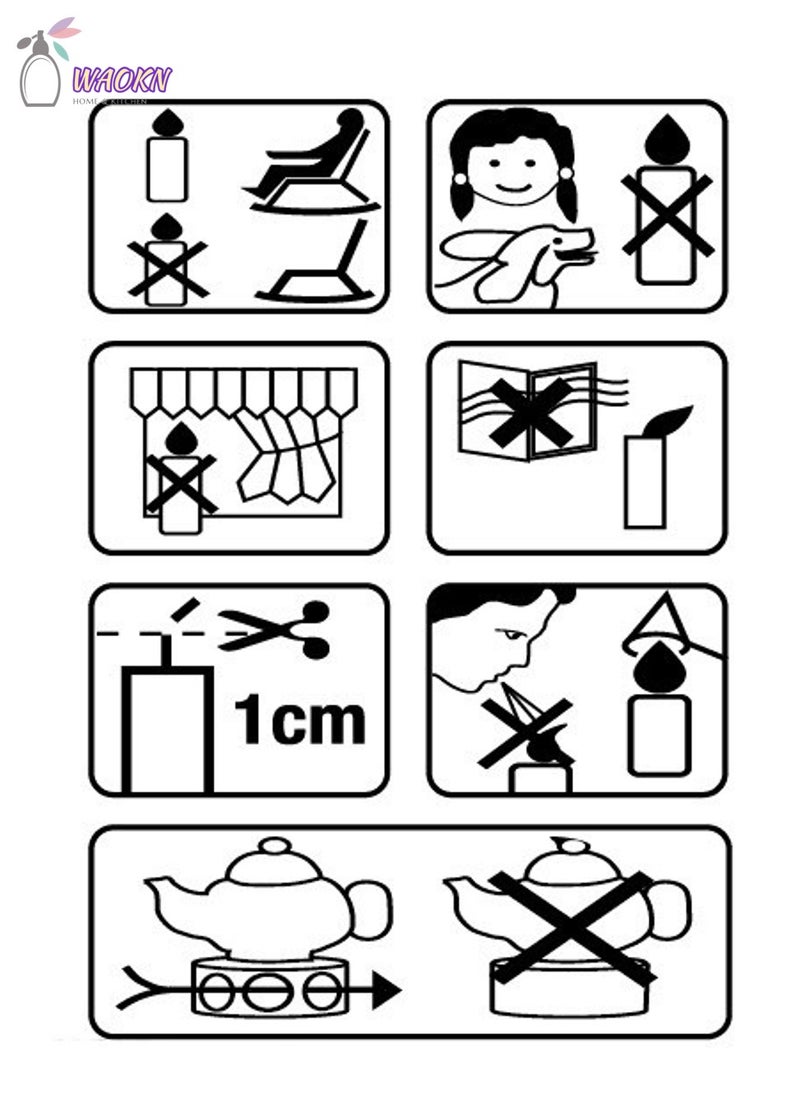 دبليو أيه أو كي أن شموع عمودية مدببة من شمع الصويا مقاس 16×5 سم لتزيين المنزل وديكور الطاولة، شموع بدون دخان أو تقطير، مجموعة من شمعة واحدة، يمكن أن تحترق لمدة 60 ساعة، بدون رائحة (أحمر) - Image 5