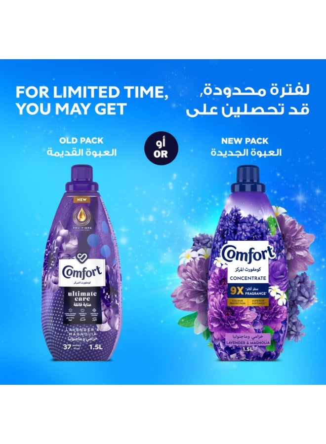 Comfort Concentrated 9X Fragrance Fabric Softener Lavender & Magnolia 1.5L - Image 2