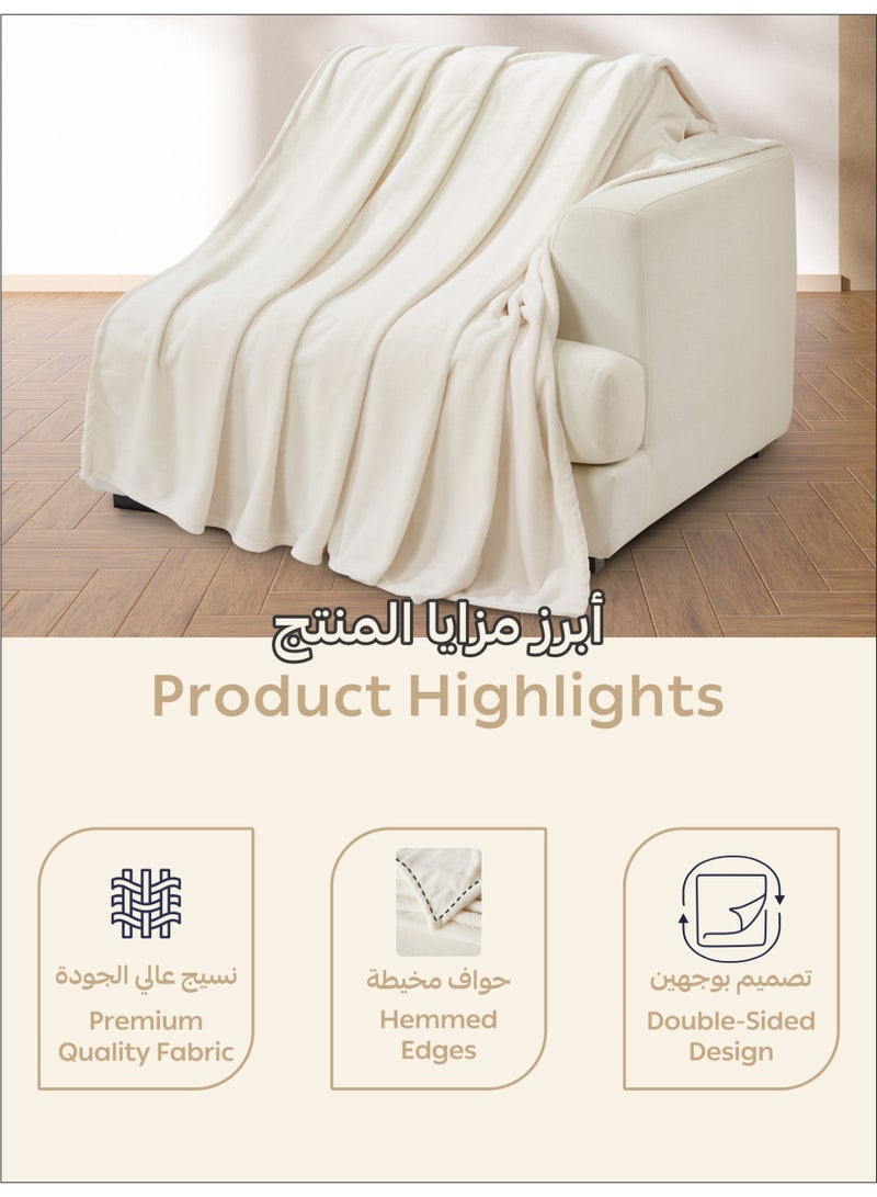 Donetella Fleece Blanket King Size(200 X 240 CM) Super Soft Throw Blanket With 300 GSM Best Lightweight Warm Plush Throws For Bed, Sofa,Couch And Camping,Satin Linen - Image 4
