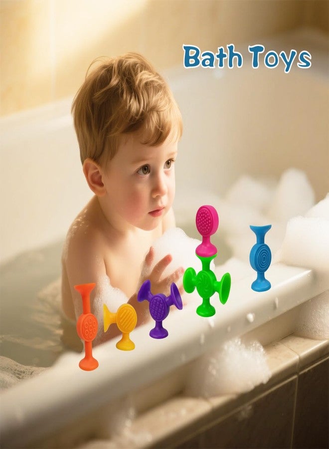 Jofan 12 Pack Suction Cup Bath Toys Texture Sensory Toys for Kids Toddlers Boys Girls Christmas Toys Stocking Stuffers Gifts - Image 3