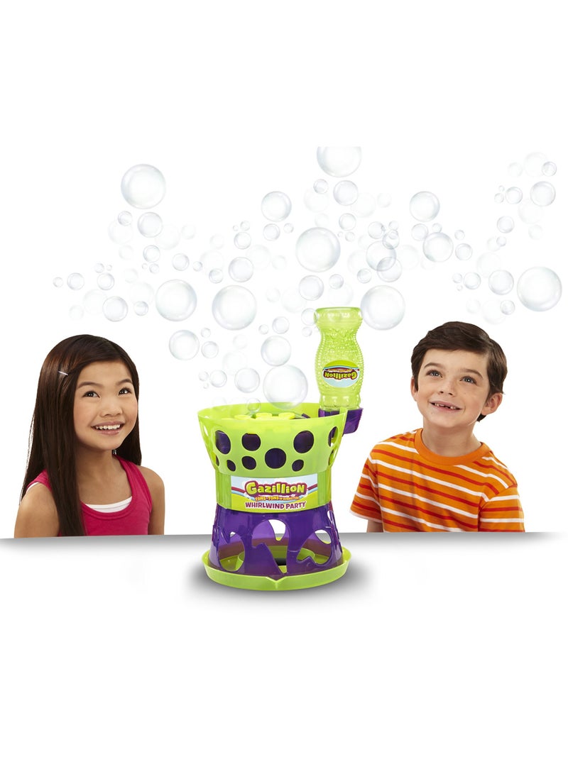 Gazillion Bubbles Whirlwind Party Machine with 16-Ounces Bubble Solution, Battery Operated | Toy Bubbles | Outdoor Play | Party Favors for Kids | Bubble Blower | Gift for Kids and Adults - Image 3