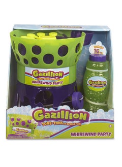 Gazillion Gazillion Bubbles Whirlwind Party Machine with 16-Ounces Bubble Solution, Battery Operated | Toy Bubbles | Outdoor Play | Party Favors for Kids | Bubble Blower | Gift for Kids and Adults  - Image 1