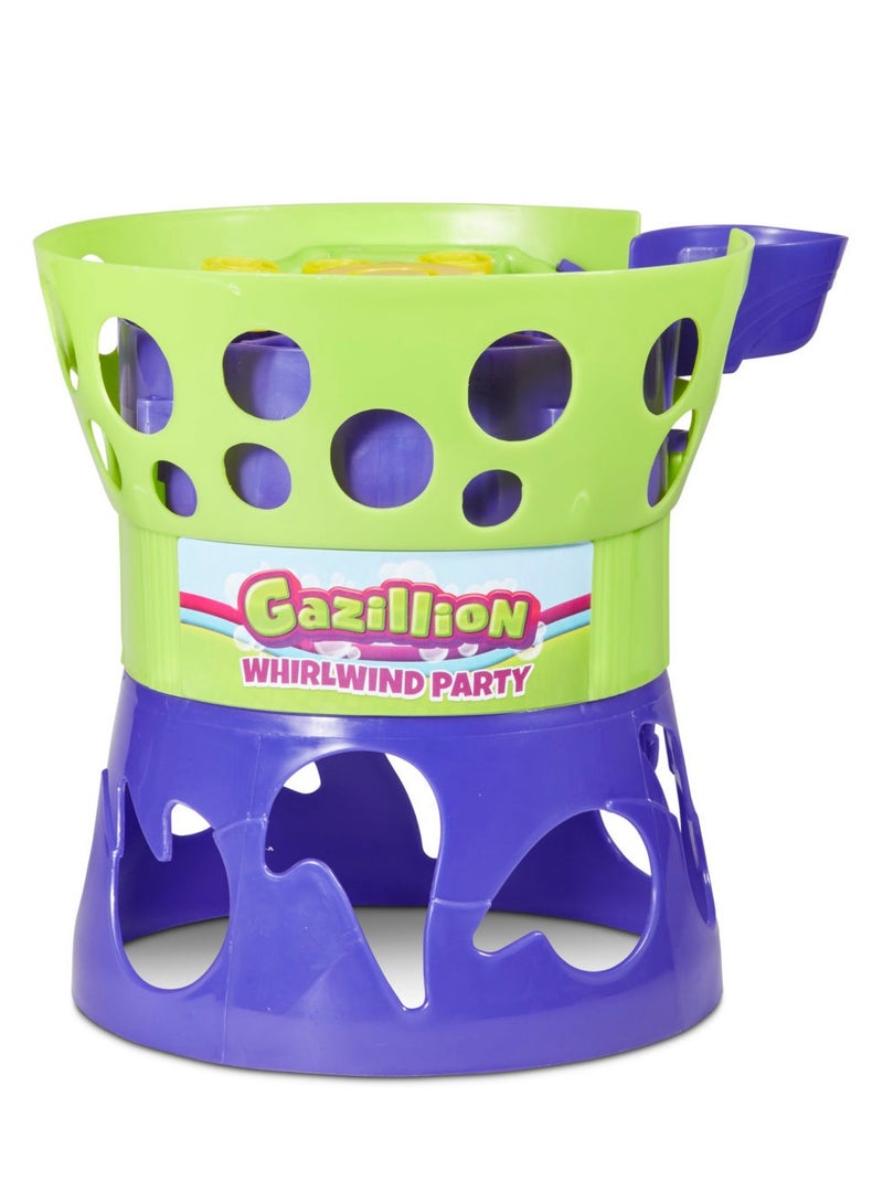 Gazillion Bubbles Whirlwind Party Machine with 16-Ounces Bubble Solution, Battery Operated | Toy Bubbles | Outdoor Play | Party Favors for Kids | Bubble Blower | Gift for Kids and Adults - Image 2