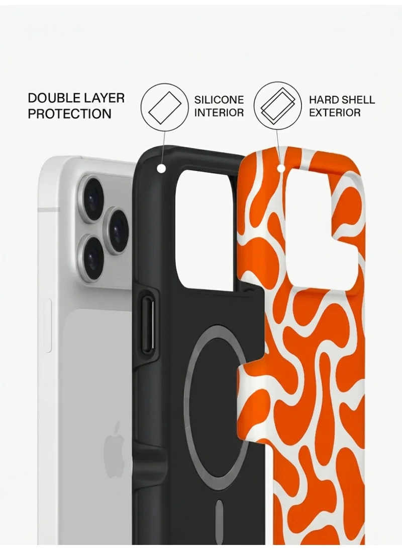 موبكوس جراب Mobcos Fluid Sunset Premium لهاتف iPhone 17 Pro، متوافق مع غطاء صلب مزدوج الطبقات مع حماية من السيليكون - غطاء مقاوم للخدوش والصدمات