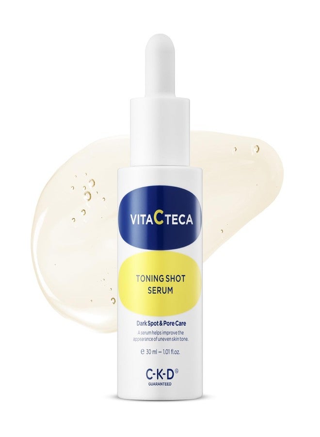 CKD Guaranteed CKD Vita C Teca Toning Shot Serum - Face Serum for Even Skin Tone, Reduces Discoloration, Dark Spots, and Pore Appearance, Vitamin C + Teca, Korean Skincare for Glowing Skin, 1.01 fl oz - Image 1