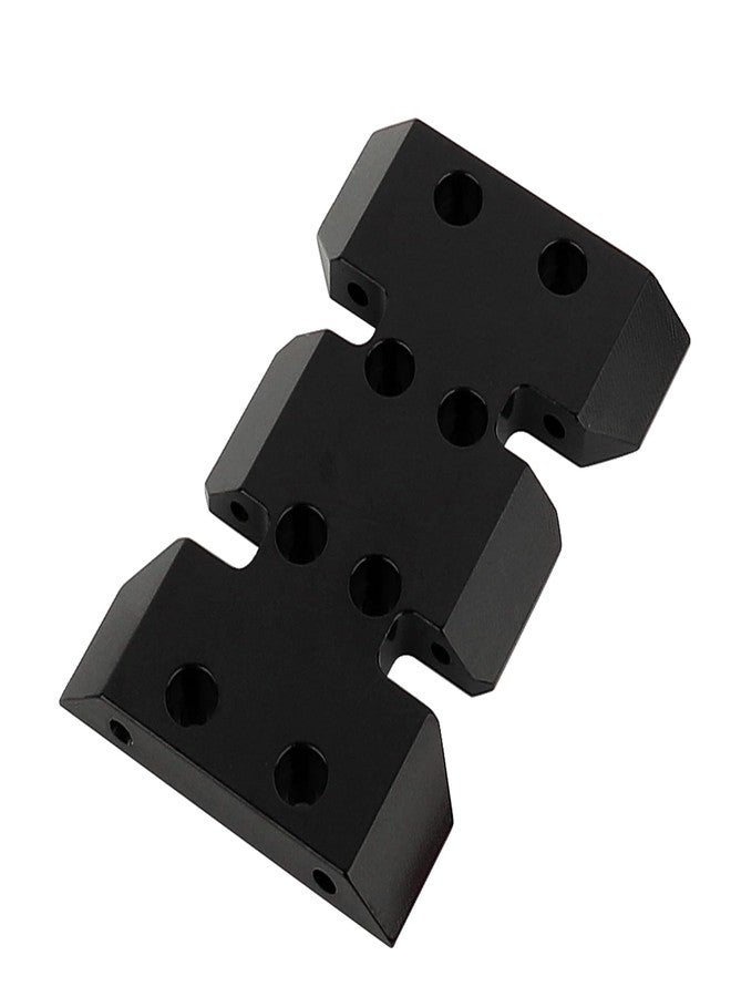 Pothyes LCG Adjustable Transmission Mount Gearbox Skid Plate for 1/10 RC Crawler Axial SCX10 Lower Center of Gravity Metal Upgrade Part (Black) - Image 1