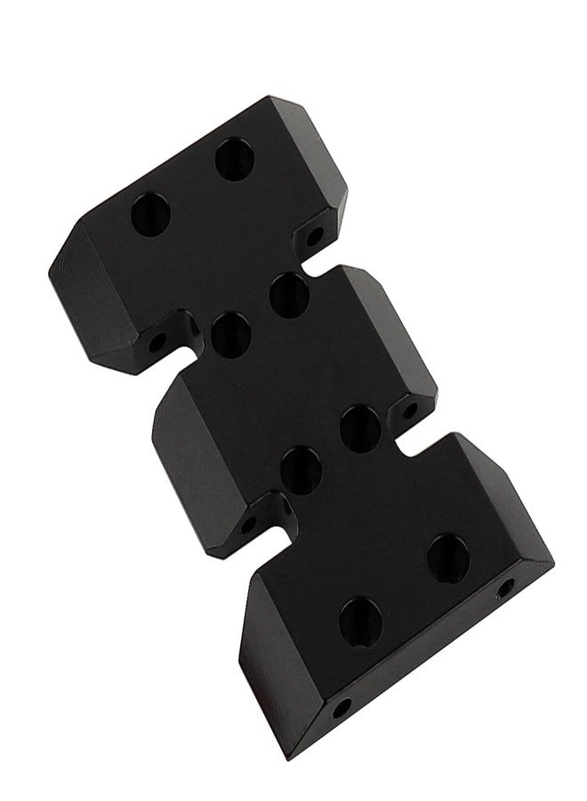 Pothyes LCG Adjustable Transmission Mount Gearbox Skid Plate for 1/10 RC Crawler Axial SCX10 Lower Center of Gravity Metal Upgrade Part (Black) - Image 3