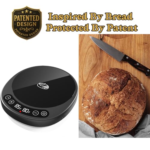 Risecret Pro 2026 Larger Sourdough Starter and Dough Warmer– Upgraded with Real-Time Dough Probe, Dual-Temp Display, 70-110°F Precision Control, 24H Timer Game Changer for Home Bakers Black - Image 3