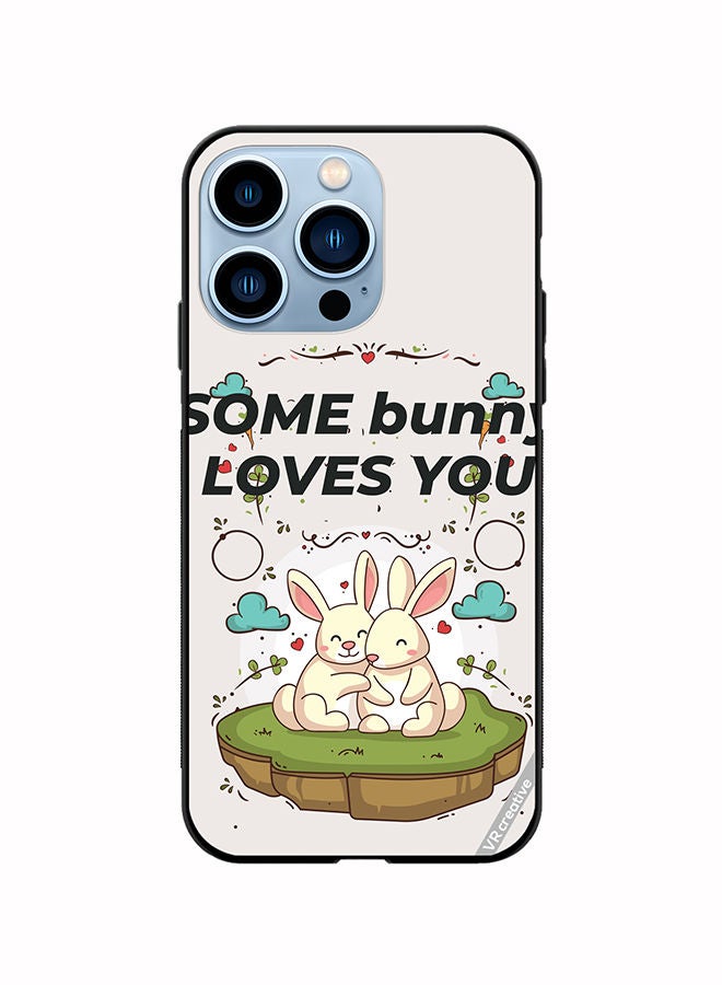 VR CREATIVE Protective Case Cover For Apple iPhone 13 Pro Love Bunny Design Multicolour - Image 1