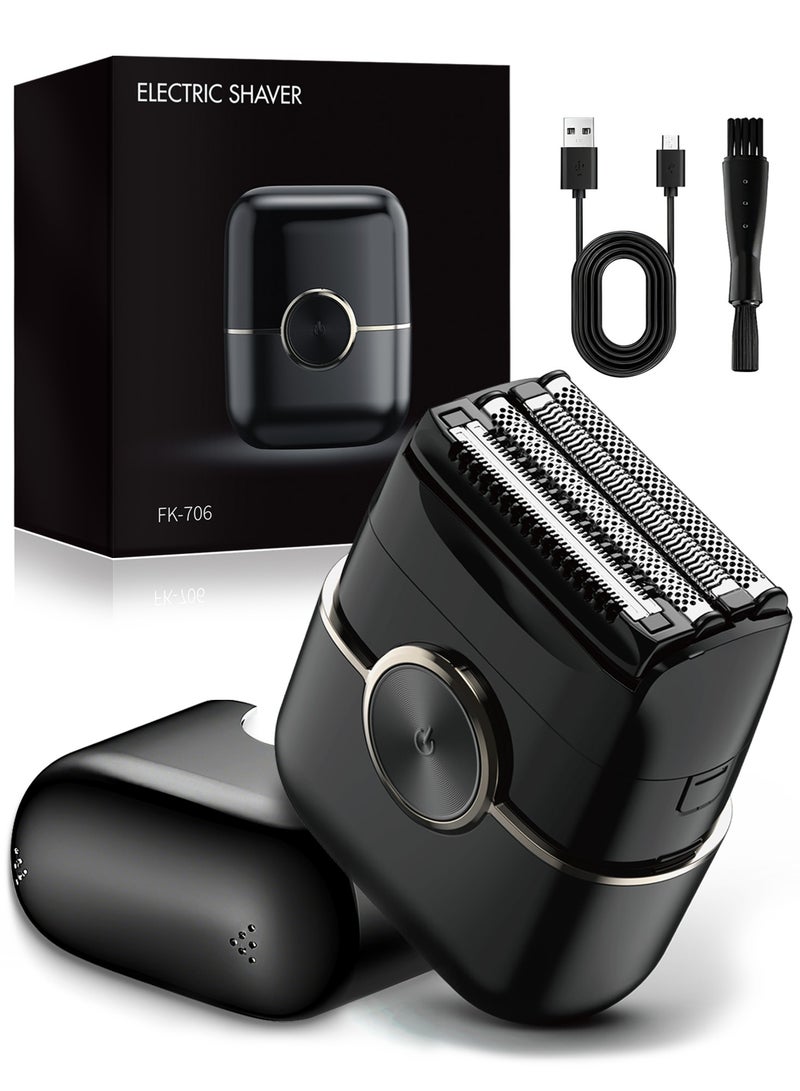 نونك ماكينة حلاقة كهربائية محمولة للرجال، قابلة لإعادة الشحن من النوع C، صغيرة الحجم وسهلة الحمل، محرك قوي بسرعة 8000 دورة في الدقيقة | مدة تشغيل تصل إلى 150 دقيقة مع شحن سريع لمدة 90 دقيقة - Image 1