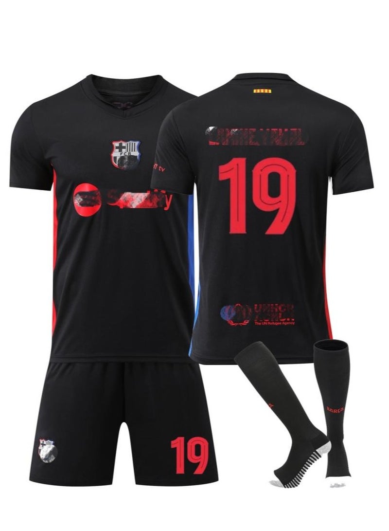 Kids Jersey 19 Football Training Top | Size 28 Youth Sportswear | Breathable Quick-Drying Multi-Functional Training Wear | Youth Fan Team Apparel (Ages 6-16)  - Image 1