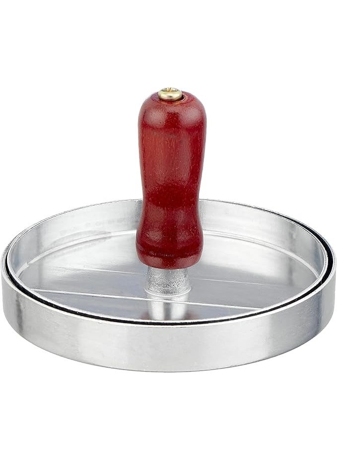 Silver round burger press - Image 2