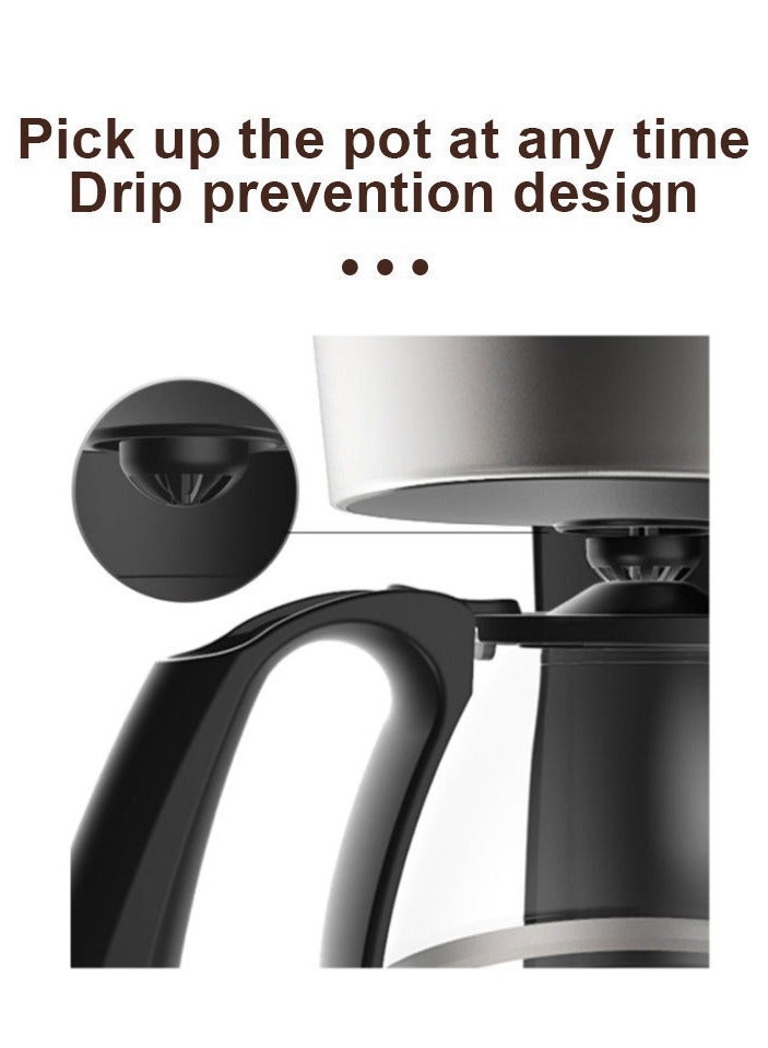 6-Cup Digital Coffee Maker, Programmable, Washable Basket Filter, Sneak-A-Cup, Auto Brew, Water Window, Keep Hot Plate, Black  - Image 5