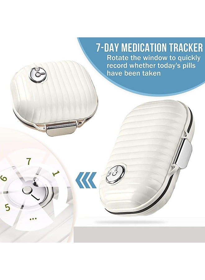 joyzzz Travel Pill Organizer, Portable Pill Box, 7 Day Small Pill Case Moisture Proof Daily Medicine Vitamin Container for Vitamins, Supplements Medication Tracker Travel Essentials (Small+ Large, 2 Packs) - Image 4