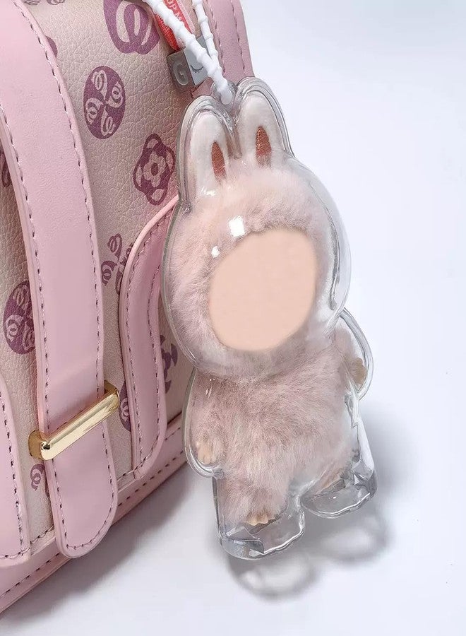 Yrlisfon Protective Case Compatable with LABUBU 12cm Doll, Version 4.0 Doll Protective Case for Labubu with Key Chain and Dust Cap, Suitable for Outdoor Displays and Backpack Hooks(No Doll) - Image 3