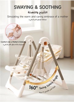 AL-WAHA AL-ZHABIA Baby High Chair | 5-Level Adjustable Foldable High Chair with Wheels & Double Trays | 4-Position Reclining Seat & 3-Stage Footrest | Safe Feeding Chair for Infants 6M-3 Years  - Image 2