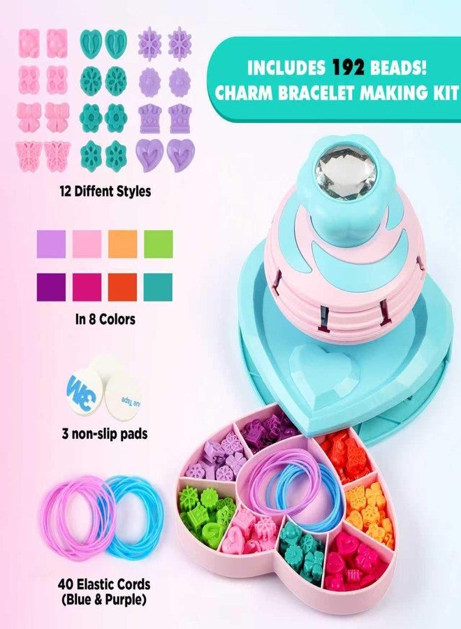 DPAPDI Arts and Crafts for Girls Ages 8-12, Beads Bracelet Making Kit for Kids, Bracelet Maker Jewelry Making Kit with 192 Beads, Christmas Birthday Gifts for Ages 6 7 8 9 10 11 12 Year Old - Image 2