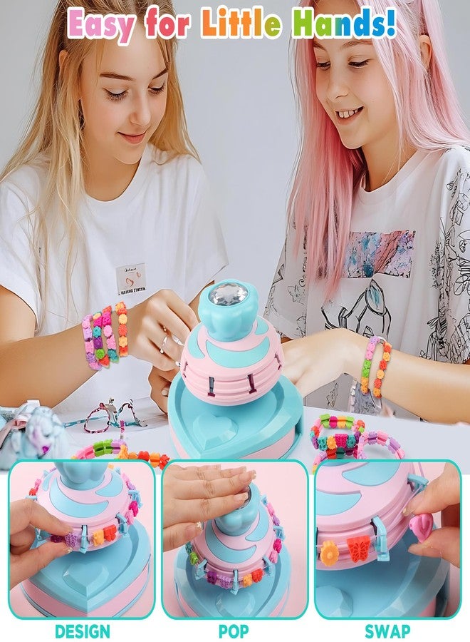 DPAPDI Arts and Crafts for Girls Ages 8-12, Beads Bracelet Making Kit for Kids, Bracelet Maker Jewelry Making Kit with 192 Beads, Christmas Birthday Gifts for Ages 6 7 8 9 10 11 12 Year Old - Image 3