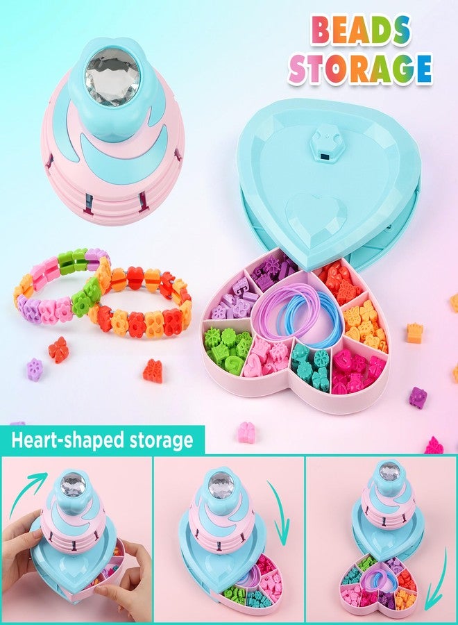 DPAPDI Arts and Crafts for Girls Ages 8-12, Beads Bracelet Making Kit for Kids, Bracelet Maker Jewelry Making Kit with 192 Beads, Christmas Birthday Gifts for Ages 6 7 8 9 10 11 12 Year Old - Image 4