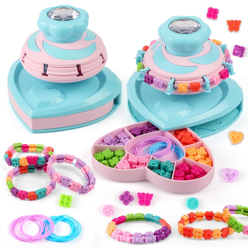 DPAPDI Arts and Crafts for Girls Ages 8-12, Beads Bracelet Making Kit for Kids, Bracelet Maker Jewelry Making Kit with 192 Beads, Christmas Birthday Gifts for Ages 6 7 8 9 10 11 12 Year Old - Image 1