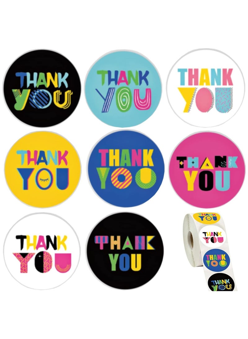 قوس قزح أورينبو لفة ملصقات شكر 1.5 بوصة/3.8 سم، 500 قطعة من ملصقات فنية لطيفة لتغليف البريد الفقاعي لحفلات الزفاف وحفلات استقبال المولود وأعياد الميلاد - Image 1