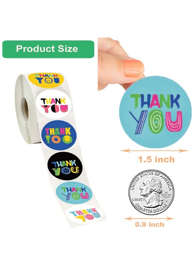 قوس قزح أورينبو لفة ملصقات شكر 1.5 بوصة/3.8 سم، 500 قطعة من ملصقات فنية لطيفة لتغليف البريد الفقاعي لحفلات الزفاف وحفلات استقبال المولود وأعياد الميلاد - Image 3