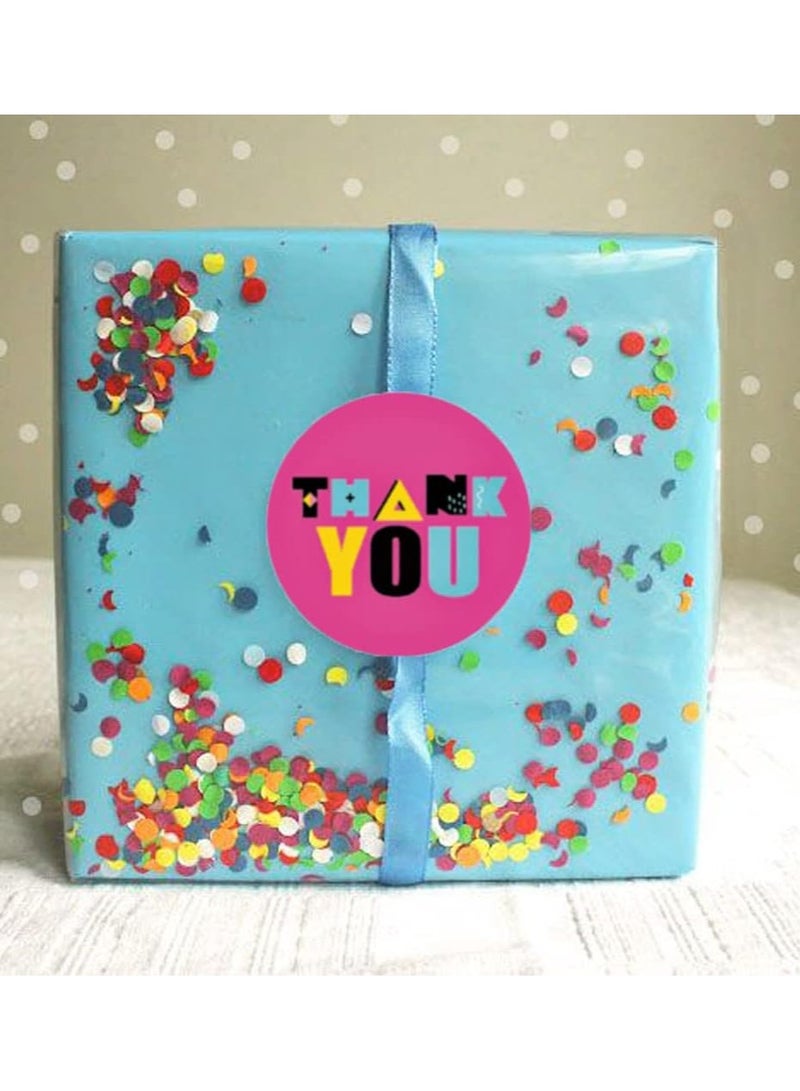 قوس قزح أورينبو لفة ملصقات شكر 1.5 بوصة/3.8 سم، 500 قطعة من ملصقات فنية لطيفة لتغليف البريد الفقاعي لحفلات الزفاف وحفلات استقبال المولود وأعياد الميلاد - Image 5