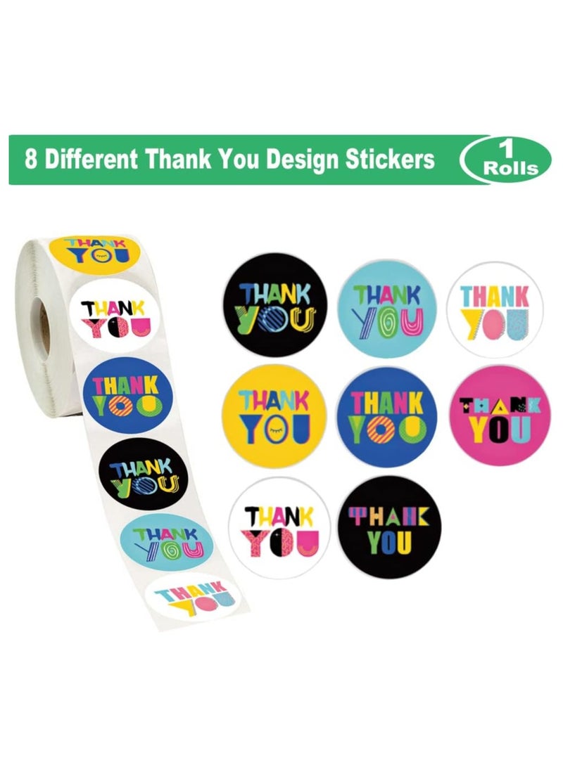 قوس قزح أورينبو لفة ملصقات شكر 1.5 بوصة/3.8 سم، 500 قطعة من ملصقات فنية لطيفة لتغليف البريد الفقاعي لحفلات الزفاف وحفلات استقبال المولود وأعياد الميلاد - Image 2