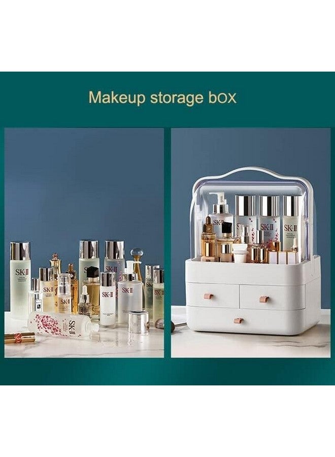 Kwena Desktop Acrylic & ABS Plastic Dust-proof Makeup Cosmetic Storage Organizer Drawer Box For Display Case with Handle For Bathroom, Dressing, Bed room, Lipstick holder - Image 5