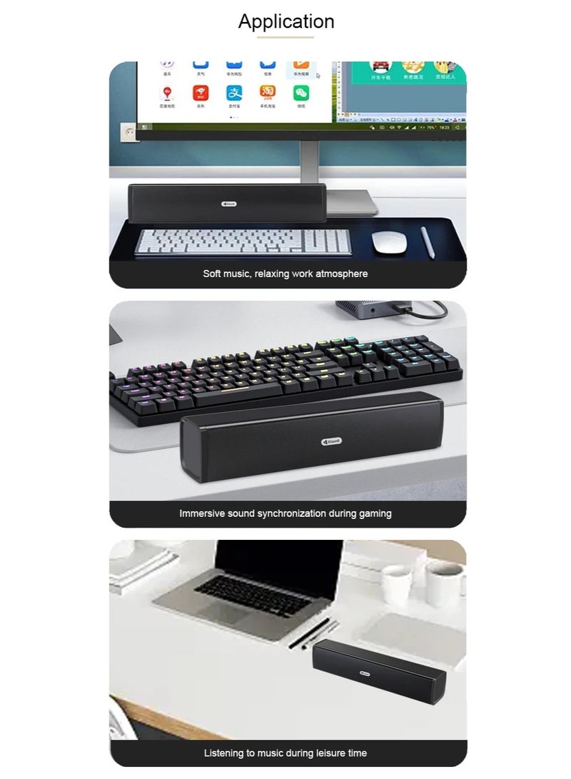 Kisonli L-650 USB Stereo Speaker – Clear Performance in Elegant Design - Image 5