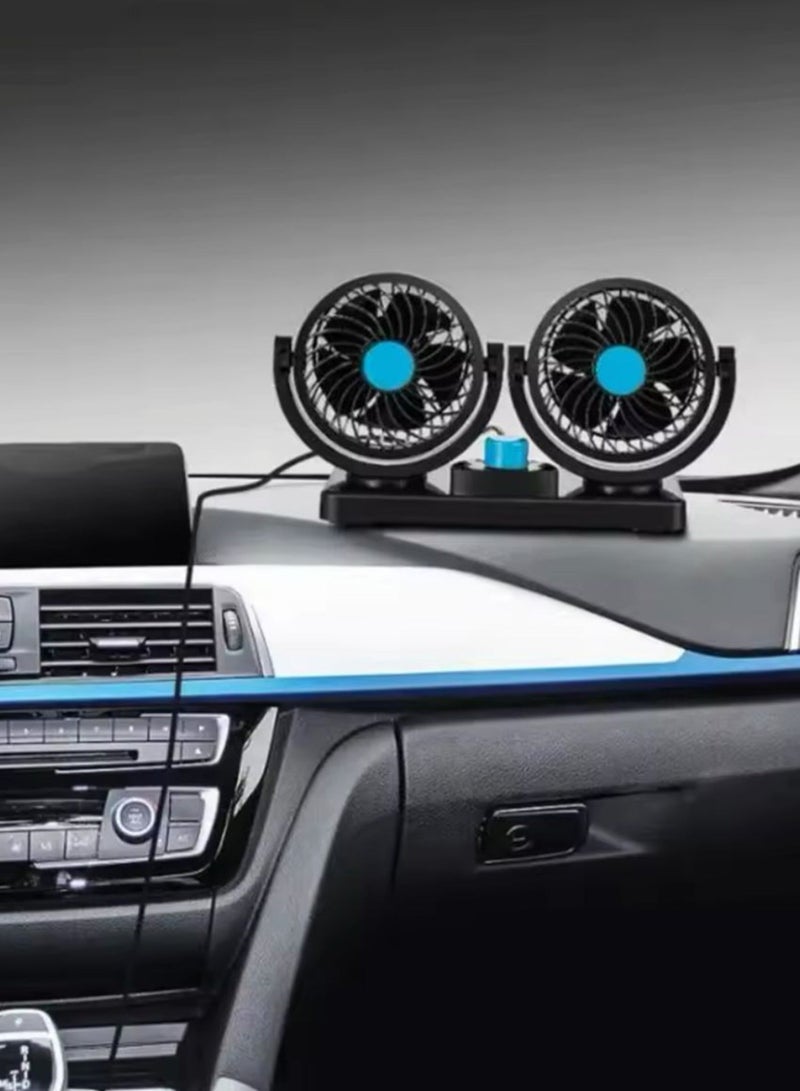 360 degree rotatable double head car fan - Image 3