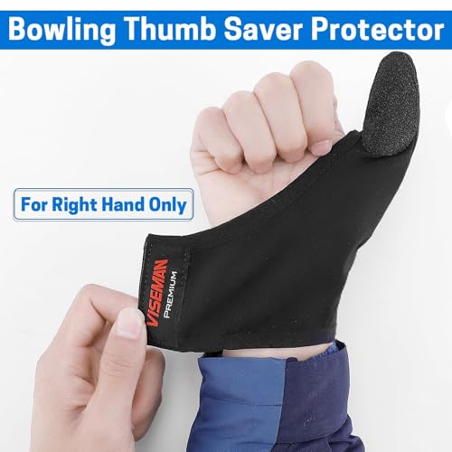 VISEMAN Bowling Thumb Saver Protector, Lightweight Bowling Thumb Sock, Bowling Gloves for Right Hand - Image 4