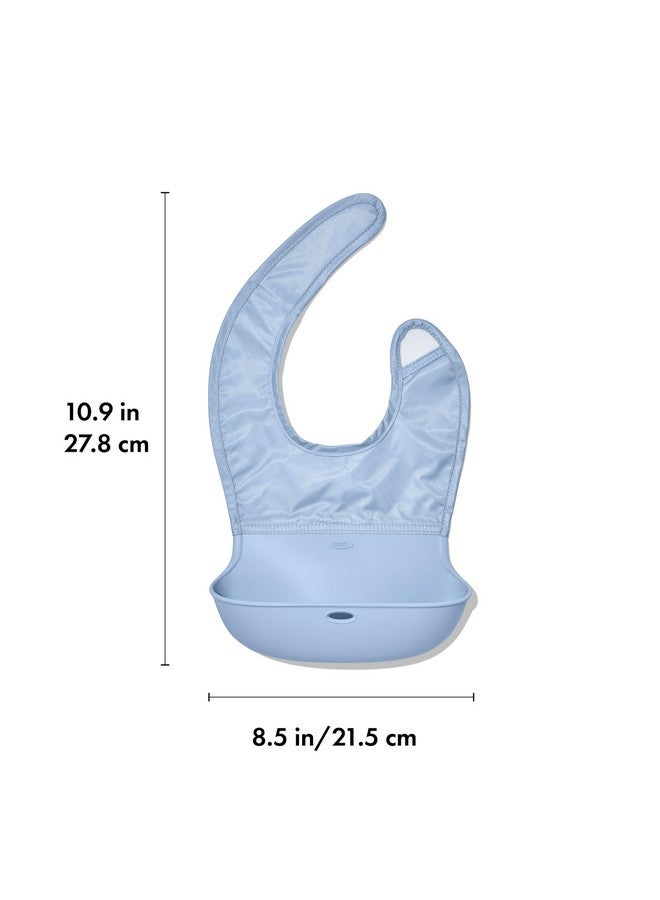 OXO Tot Roll-Up Bib - 2 Pack - Drizzle and Dusk - Image 2