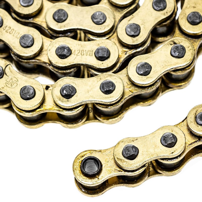NICHE Gold 428 X-Ring Chain 108 Links with Connecting Master Link - Image 2