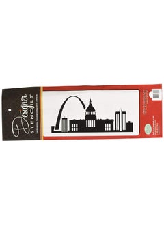 Designer Stencils St Louis Detailed Skyline Cake Stencil Side C1006 by Designer Stencils  - Image 1