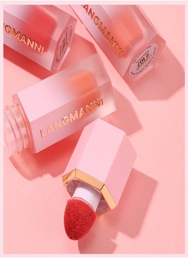 LANGMANNI - Natural Color Liquid Blush,Smoothing and Brightening,Long-Lasting Makeup No.105 Hush Hush - Image 1