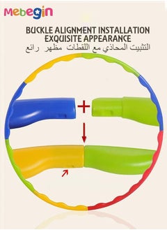 MEBEGIN Kids Hoola Hoop Detachable & Size Adjustable Professional Weighted Colorful Hoola Hoop Rings for Kids  - Image 3