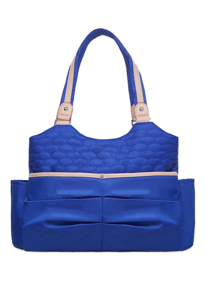 Sunveno Fashion Diaper Tote Bag With Zipped Pocket - Blue - Image 1