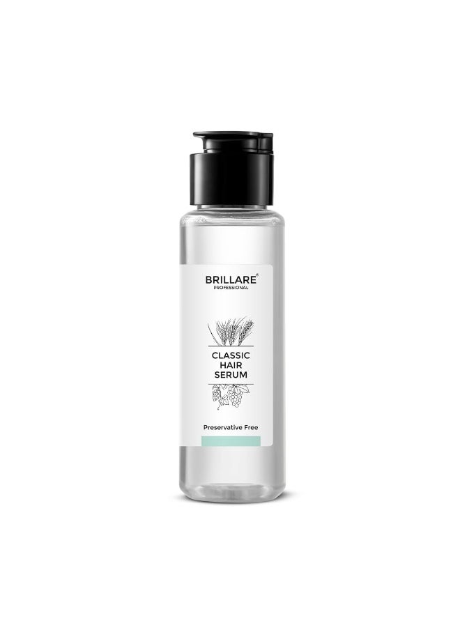 BRILLARE Professional Classic Hair Serum For Dry Frizzy Hair Women, Enriched With Wheat Germ & Grape Seed Oil, For Smooth, Shiny & Tangle free Hair, 70 ml  - Image 1