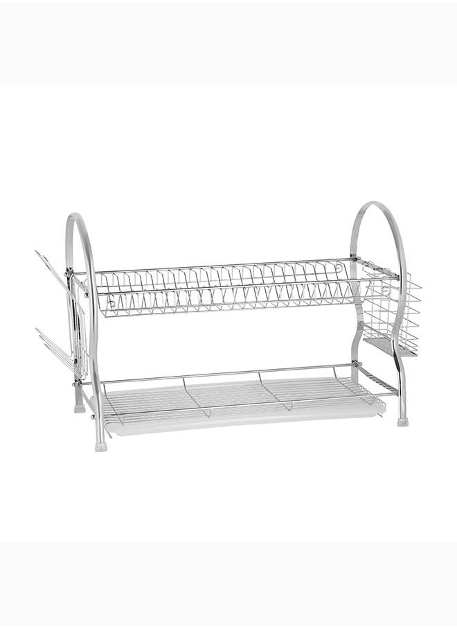 Delcasa 2 Layer Dish Rack, PP Drain Board, DC2096