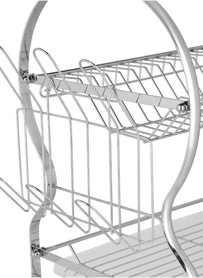 Delcasa 2 Layer Dish Rack, PP Drain Board, DC2096